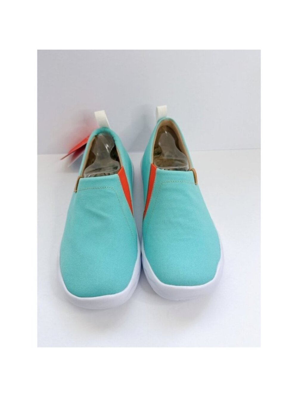 Women’s Size 8.5 UIN Toledo Aqua Canvas Slip On Shoes Lightweight Flats